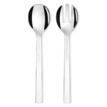 Posate da portata, Set per insalata Santiago, acciaio inox, Argento