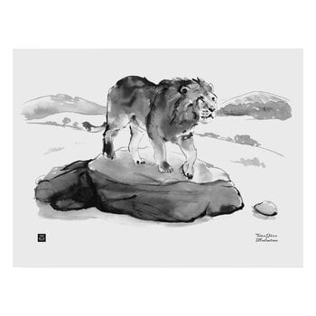 Teemu Järvi Illustrations Luolaleijona juliste, 40 x 30 cm, tuotekuva