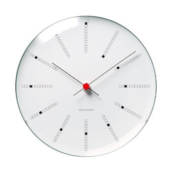 Arne Jacobsen AJ Bankers wall clock 29 cm, white