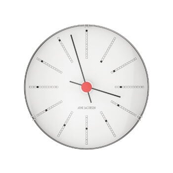 Arne Jacobsen AJ Bankers wall clock 12 cm, white