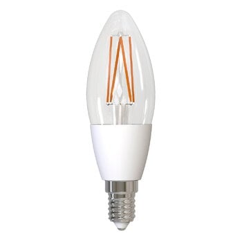 Airam SmartHome WiFi LED bulb C35, E14 4,5W 470lm 2700-6500K, clear