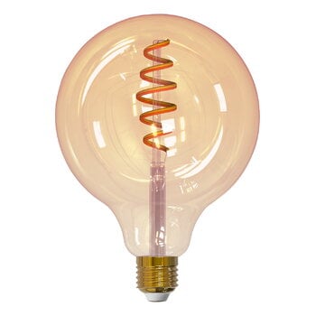Airam SmartHome WiFi LED lamppu G125, E27 5,5W 350lm 1800-3000K, amber