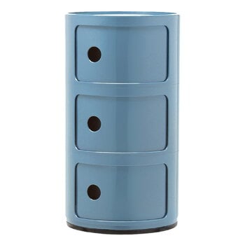 Kartell Componibili säilytyskaluste, 3-osainen, sky blue, tuotekuva