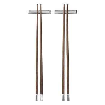 Georg Jensen Bernadotte chopsticks with rest, 2 pcs