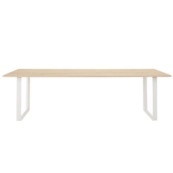 Muuto 70/70 Tisch, 255 x 108 cm, Eiche massiv – Weiß