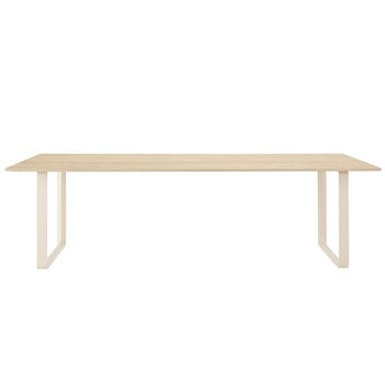 Muuto 70/70 table, 255 x 108 cm, solid oak - sand