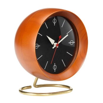 Vitra Chronopak table clock, walnut veneer