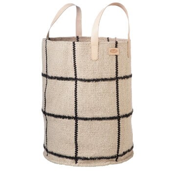 Fabric baskets, Big Mama fabric basket, white, Natural