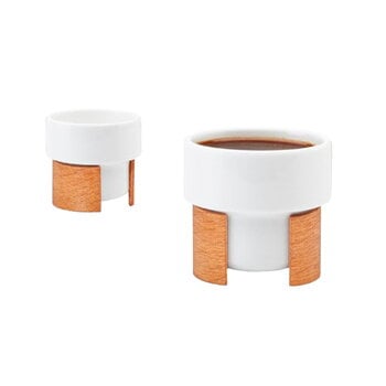 Tonfisk Design Warm espresso cup 0,8 dl, 2 pcs, white - oak