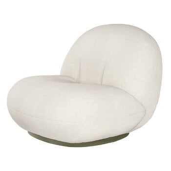 Fauteuils lounge de jardin, Fauteuil lounge d’extérieur Pacha avec base pivotante, Lorkey 40, Blanc