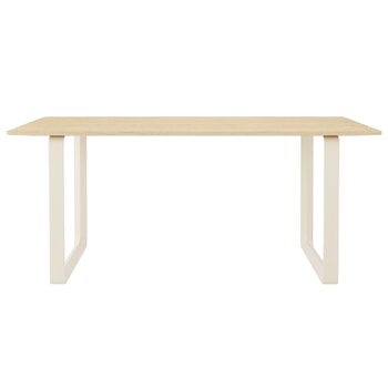 Tables de salle à manger, Table 70/70, 170 x 85 cm, chêne massif - sable, Beige