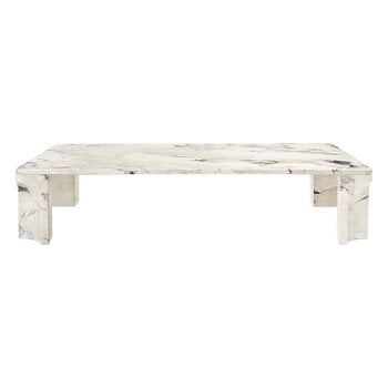 GUBI Doric coffee table, 140 x 80 cm, electric grey limestone
