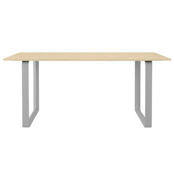 Muuto 70/70 pöytä, 170 x 85 cm, massiivitammi - harmaa