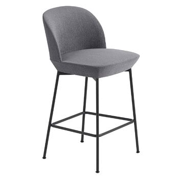 Muuto Oslo counter stool, 65 cm, Still 161 - anthracite black