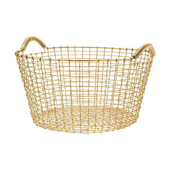 Korbo Classic 35 wire basket, brass