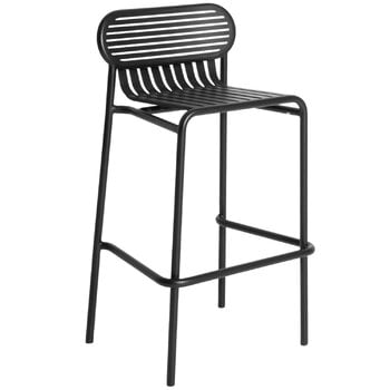 Petite Friture Tabouret haut Week-end, noir