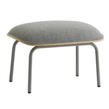 Normann Copenhagen Pad footstool, grey steel - oak - Synergy LDS 16