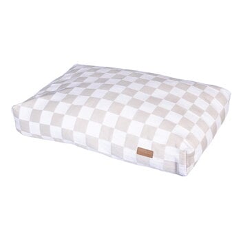 PAIKKA Check Mattress koiranpeti, 125 x 80 cm, beige, tuotekuva