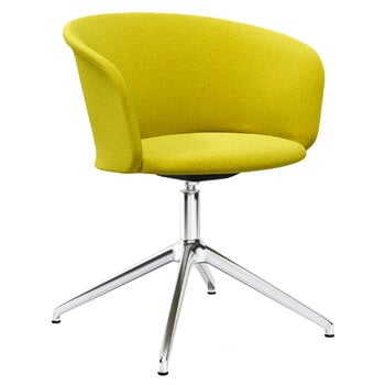 Hem Kendo swivel chair, tivoli - polished aluminium