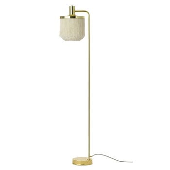 Warm Nordic Fringe floor lamp, cream white