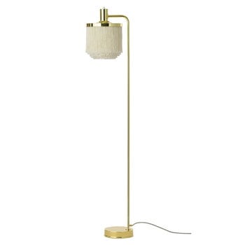 Floor lamps, Fringe floor lamp, cream white, White