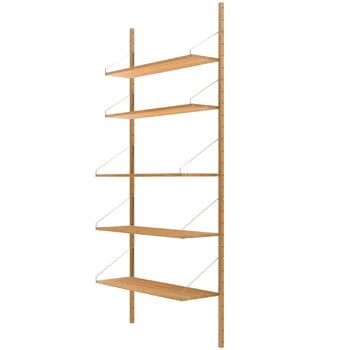 Scaffali da parete, Scaffale da parete Shelf Library H1852, rovere oliato, Naturale