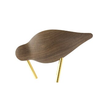 Normann Copenhagen Shorebird, small, walnut - brass