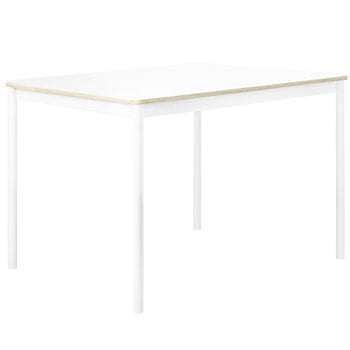 Muuto Base Tisch, 140 x 80 cm, Laminat mit Sperrholzkanten