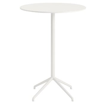 Muuto Still Cafe Stehtisch, 75 cm, H. 105 cm, weiß 