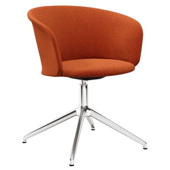 Hem Kendo swivel chair, canyon - polished aluminium