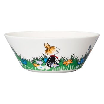 Arabia Moomin bowl, Little My and meadow