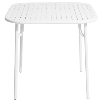 Petite Friture Table Week-end 85 x 85 cm, blanc
