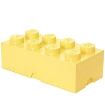 Room Copenhagen Contenitore Lego Storage Brick 8, giallo pastello