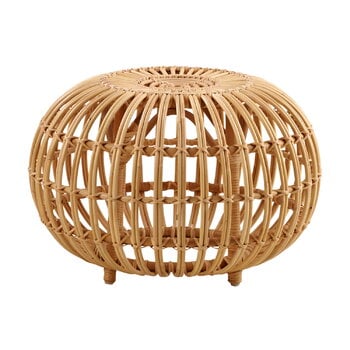 Sika-Design Franco Albini ottoman, small, natural rattan, product image