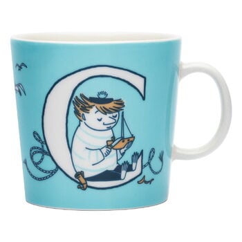 Cups & mugs, Moomin mug 0,4 L, ABC, C, Turquoise