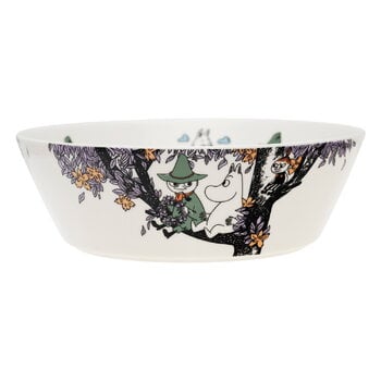 Serveware, Moomin serving bowl, Friends forever, White