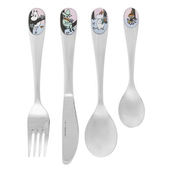 Cutlery, Moomin children cutlery set, Friends forever, Silver