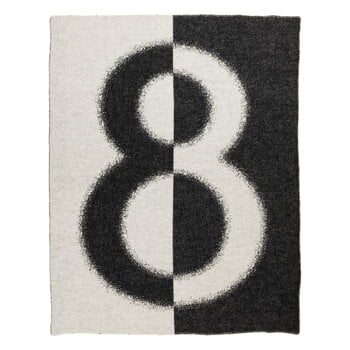 Iittala Iittala 8 blanket, 130 x 180 cm, ecru - black, product image