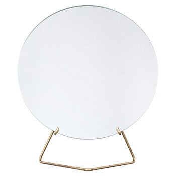 Moebe Specchio da tavolo 30 cm, ottone