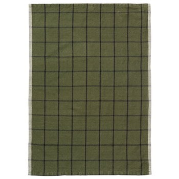 ferm LIVING Hale tea towel, green - black