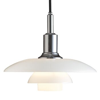 Pendant lamps, PH 3/2 pendant, chrome plated, White