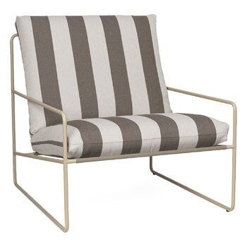 Outdoor-Loungesessel, Desert 1-Sitzer, Kaschmir - Schokoladenbraun, gestreift, Beige