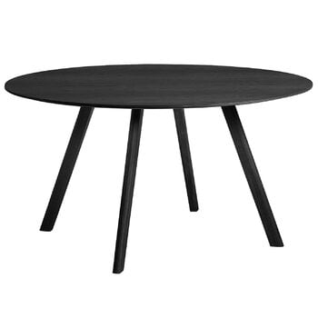HAY CPH25 table round, 140 cm, black oak