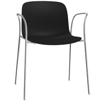 Magis Troy chair with arms, black - chrome