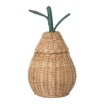 ferm LIVING Small Pear braided basket