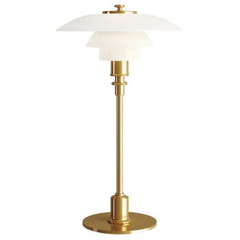 Arredo natalizio, Lampada da tavolo PH 2/1, ottone metallizzato, Oro