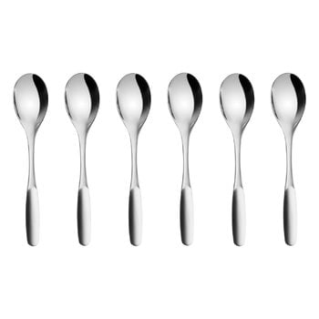 Cutlery, Savonia coffee spoons, 6 pcs, Silver