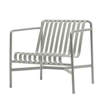 Fauteuils lounge de jardin, Chaise longue Palissade, modèle bas, gris ciel, Gris