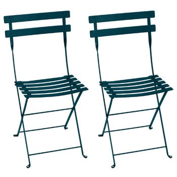 Fermob Bistro Metal Stuhl, 2 Stück, eisvogelblau