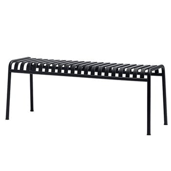 Outdoor benches, Palissade bench, anthracite, Gray